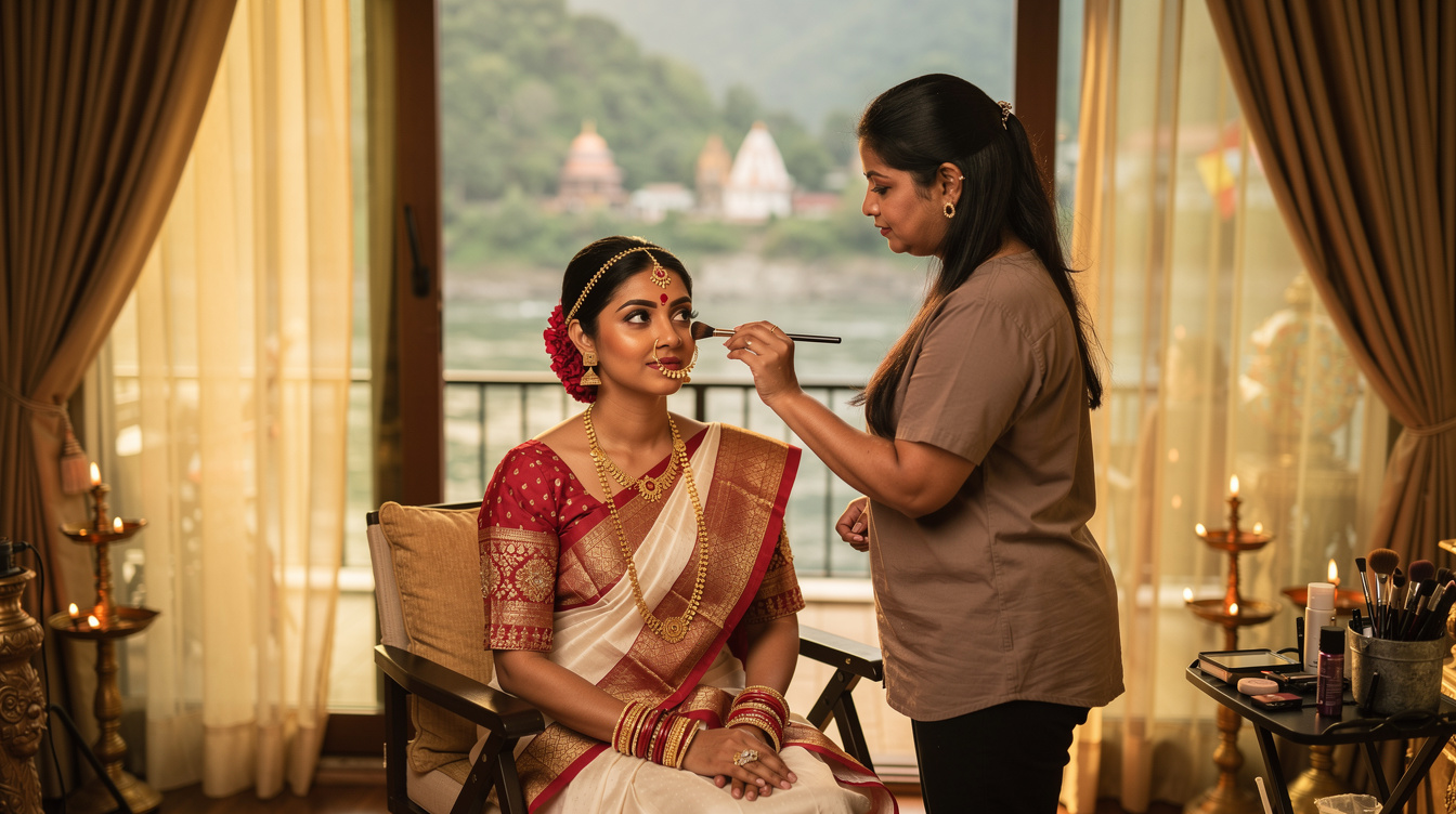 Bridal Makeup Tips for a Rishikesh Destination Wedding - Shivangi Verma Makeup Studio
