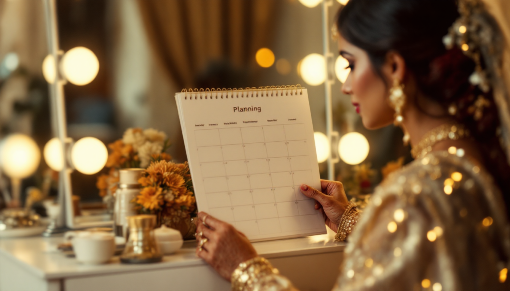 The 12-Month Destination Wedding Makeup Planning Timeline: Month-by-Month Guide for Indian Brides (2026)