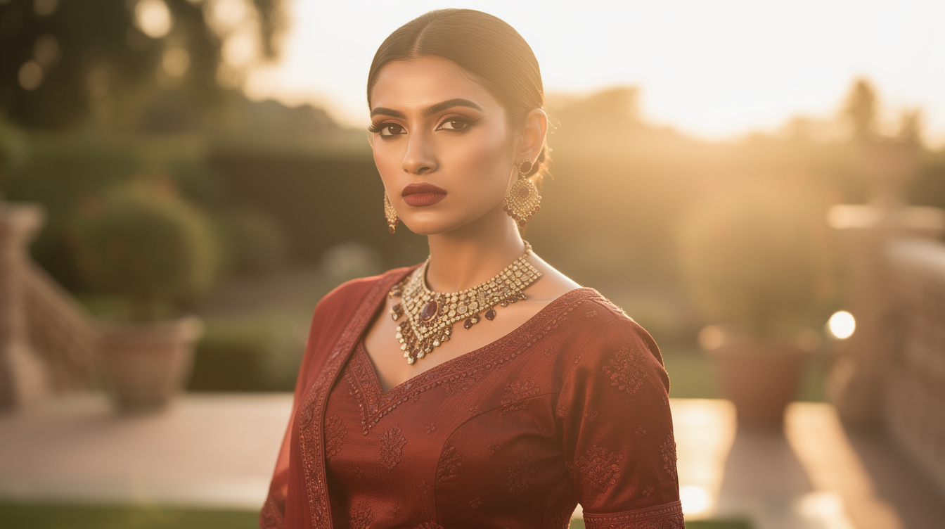 The Perfect Makeup Look for a Rust Lehenga Bride - Shivangi Verma Makeup Studio